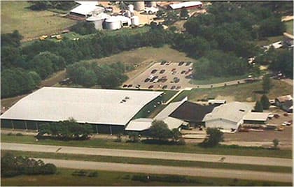 Aerial view of the Delta Machining plant in Niles, Michigan