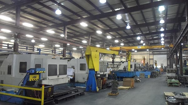 Row of Mazak horizontal machining centers